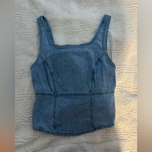 Denim tank top